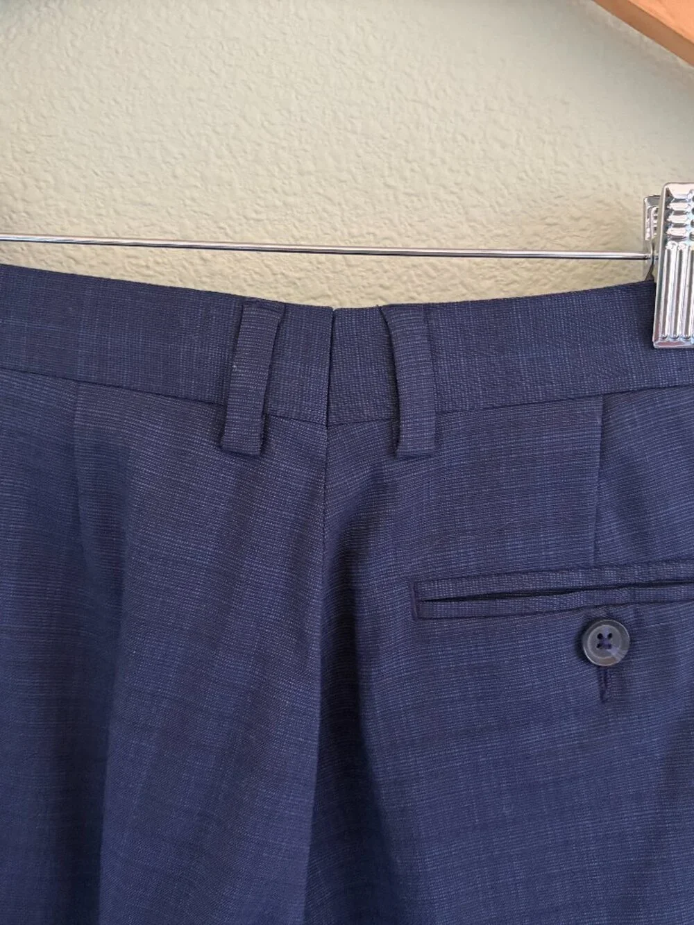 Marc NY - Andrew Marc Boys Skinny Navy Plaid Suit Size 14